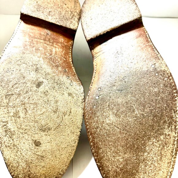 FLORSHEIM Royal Imperial 5Nail V Cleat 93602 Oxford Wingtp Size 10 C - Picture 5 of 8